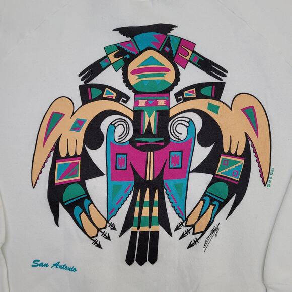 Vintage 1991 Taft-Raiders Sweatshirt Women Large 20x22 Texas - Picture 15 of 16